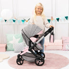 Kombi-dukkevogn Xeo med sportssete og justerbart håndtak fra 3 år - Bayer Design