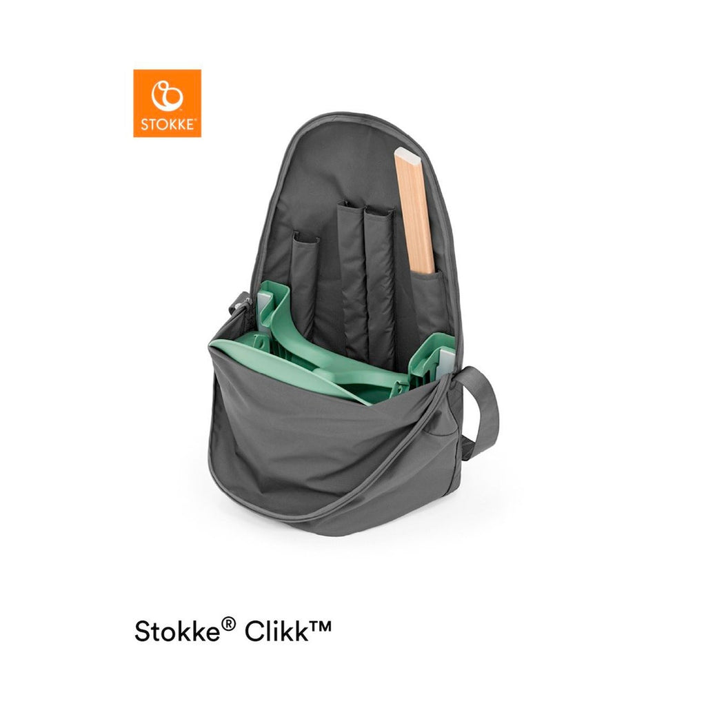 Barnestol Clikk med reiseveske i bøk fra 6 mnd - Stokke