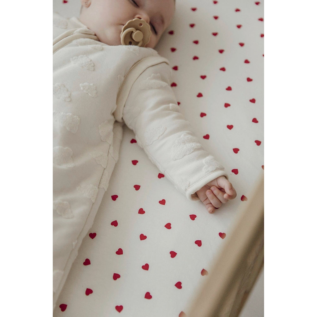 Jerseylaken 40x80/90 cm bomull med strikk - Meyco Baby