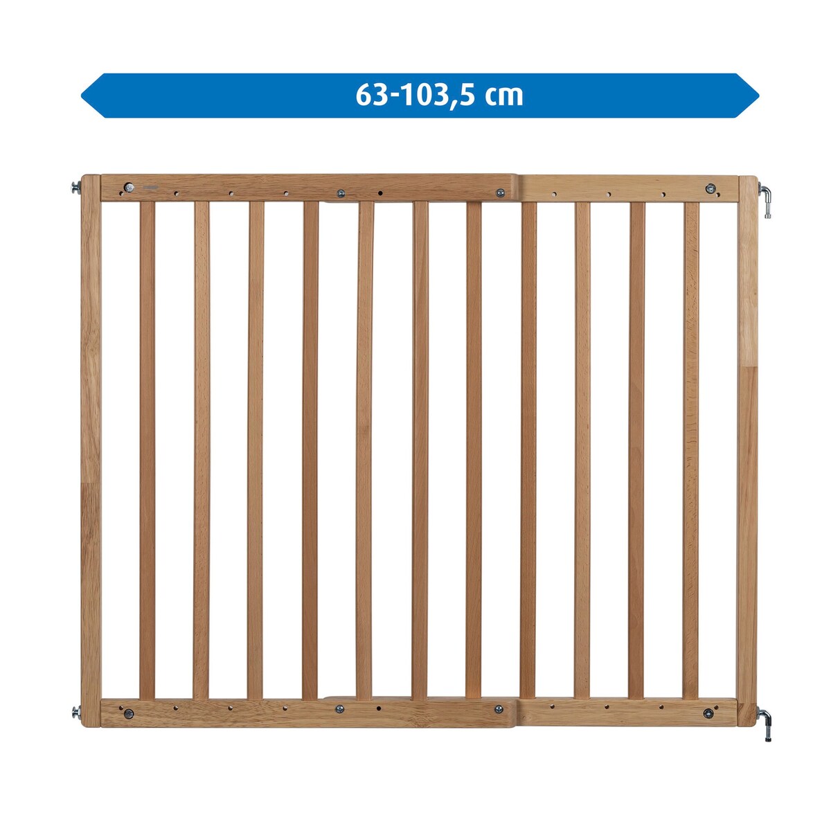 Dør- og trappegrind skrumontering 63-106 cm høyde 75 cm - reer