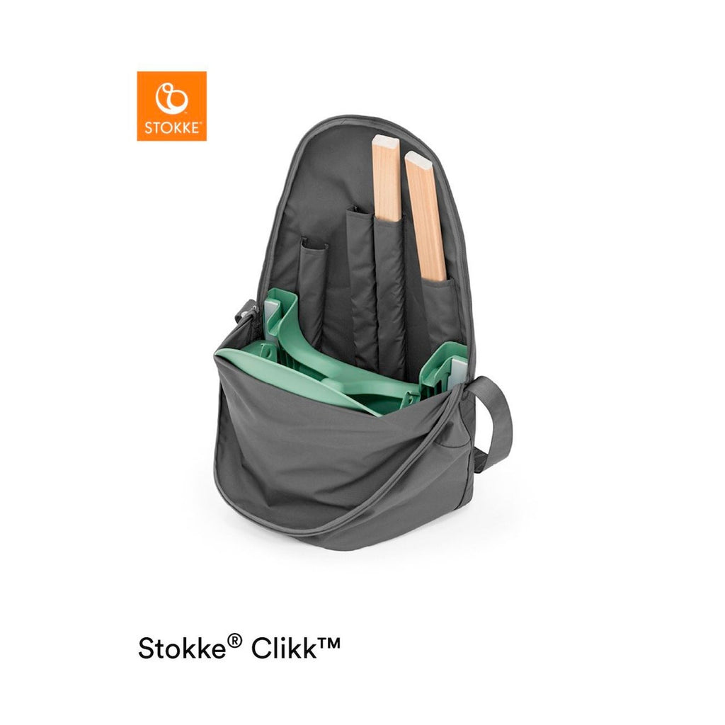 Barnestol Clikk med reiseveske i bøk fra 6 mnd - Stokke