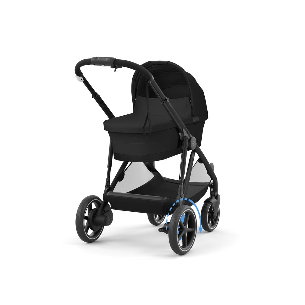 Nærbilde av kontrollspak på Elektrisk barnevogn e-GAZELLE S Moon Black