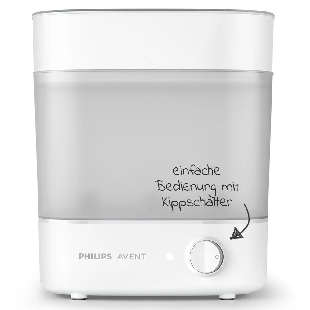 Bakside av Elektrisk dampsterilisator 2-i-1 SCF291/00 Philips Avent