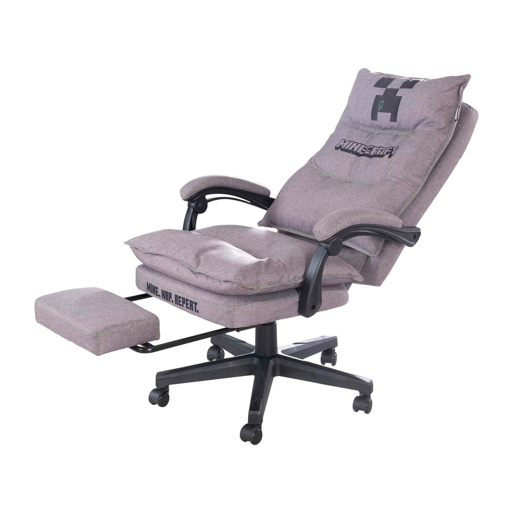 Gamingstol MINECRAFT polstret med ergonomisk ryggstøtte