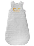 Ermeløs sommersovepose for baby JOUES À BISOUS forfra