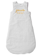 Ermeløs sommersovepose for baby JOUES À BISOUS forfra