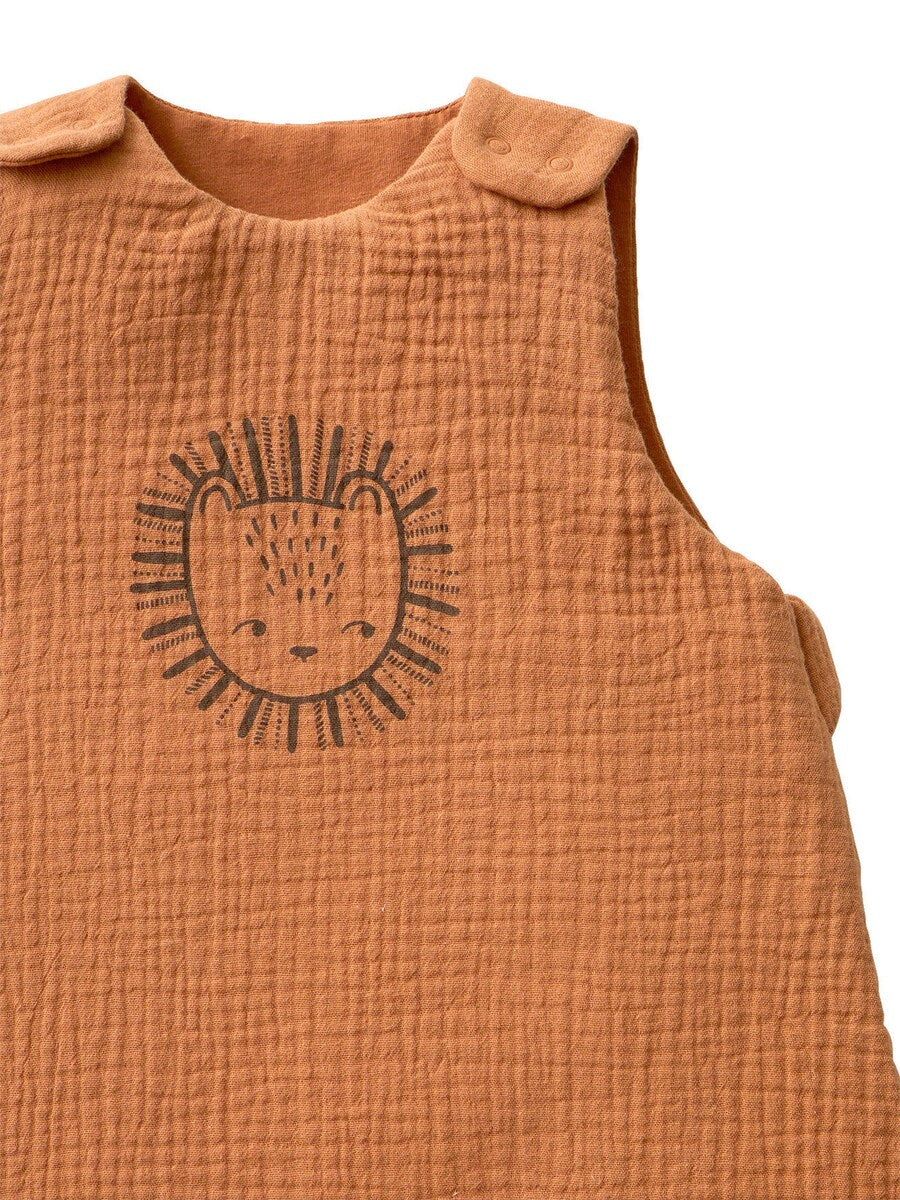 Ermeløs sommersovepose for baby ETHNIC musselin TOG 1 bakside