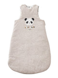 Ermeløs sovepose for baby KLEINER PANDA i jersey forfra