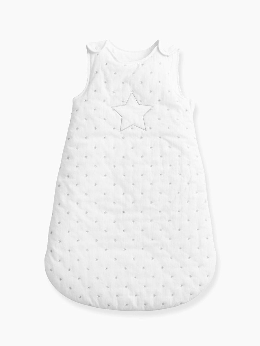 Ermeløs sovepose for baby STERNENREGEN forfra