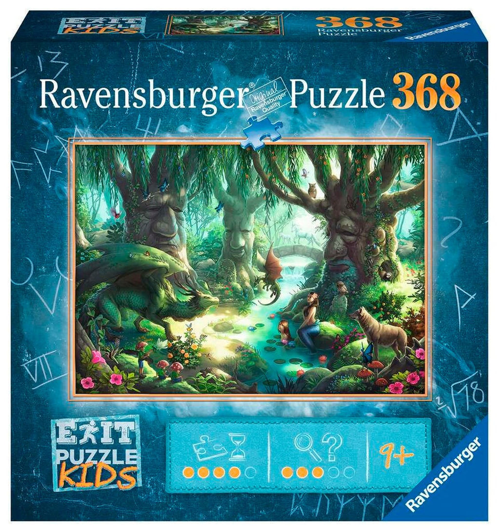 EXIT Puzzle Kids den magiske skogen 368 brikker forfra