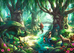 EXIT Puzzle Kids den magiske skogen 368 brikker detaljert motiv