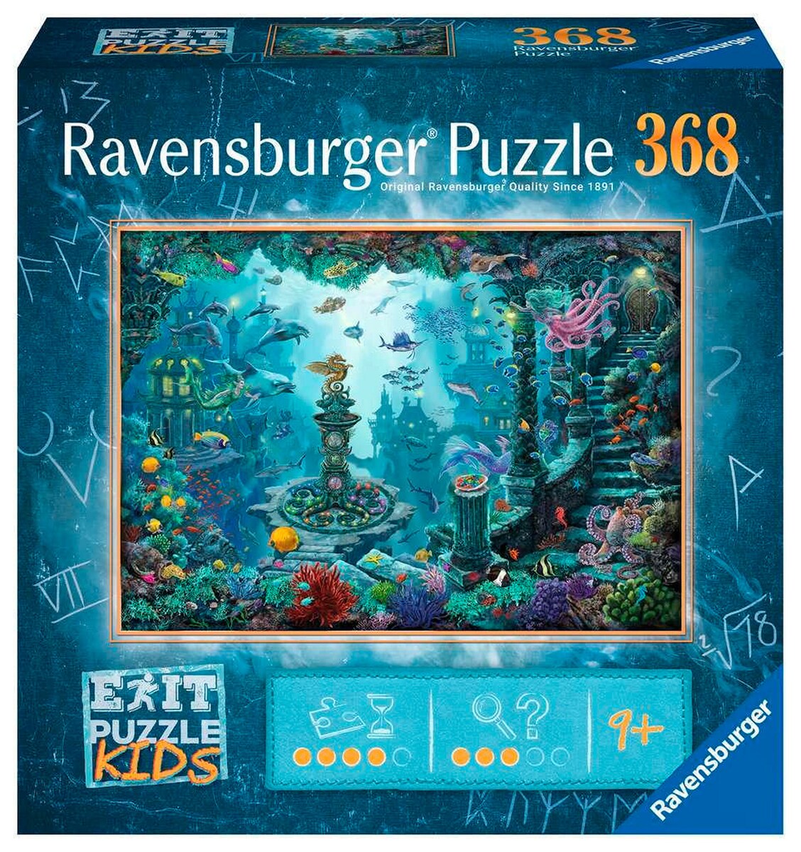 EXIT Puzzle Kids undervannsriket 368 brikker forfra