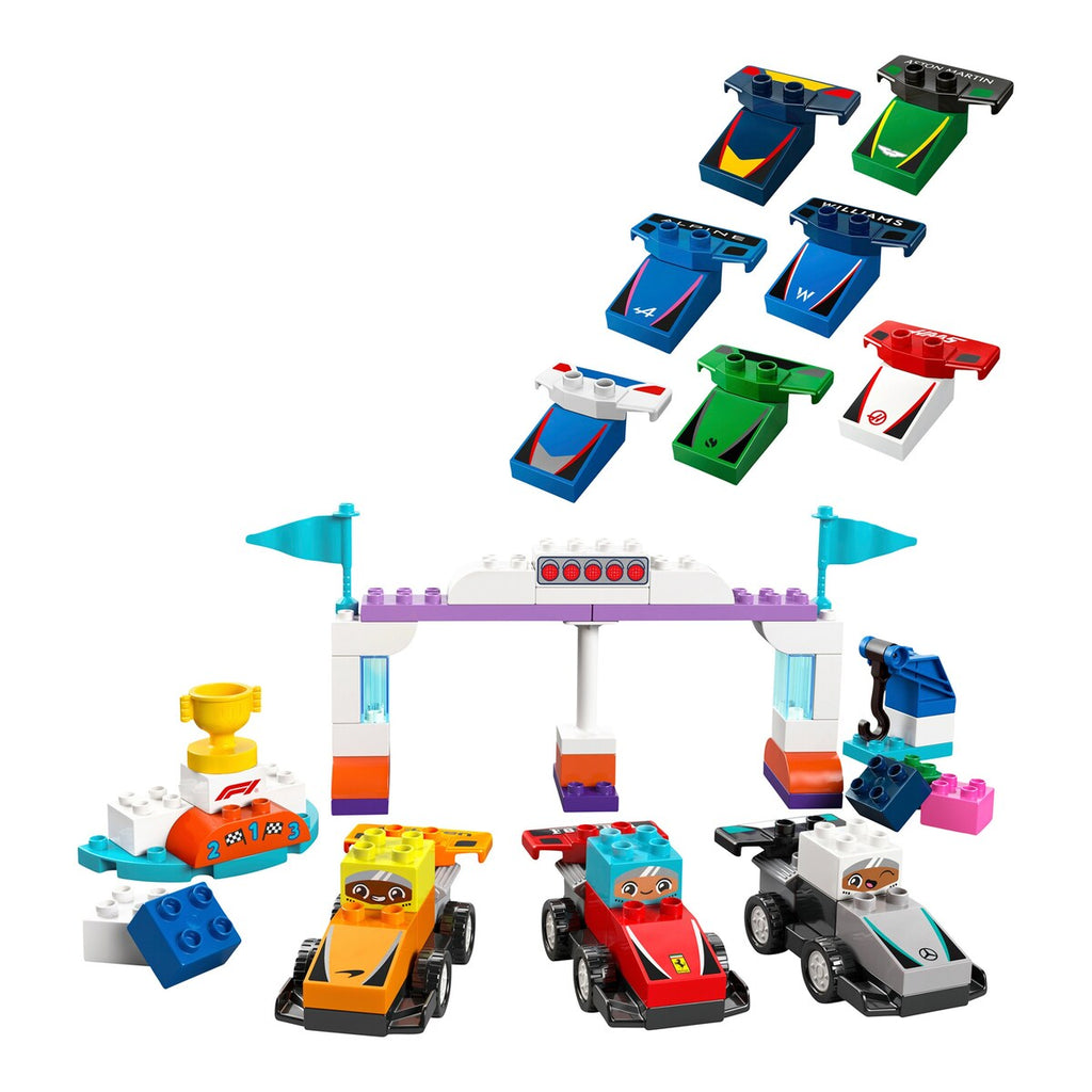F1® Team racerbiler med sjåfører 10445 bakside