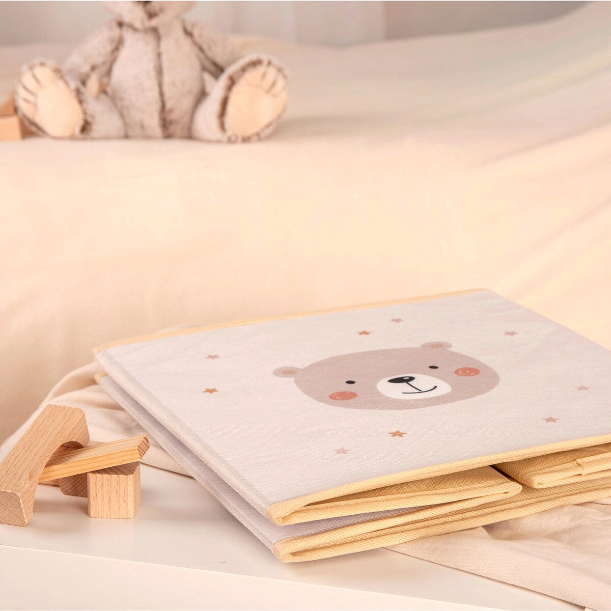 Oppbevaringsboks sammenleggbar 30x30x30 cm - Baby Best