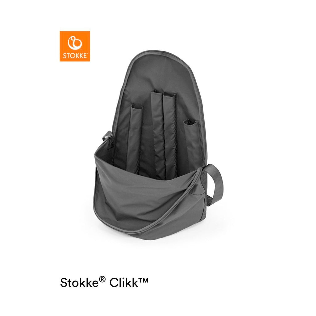 Barnestol Clikk med reiseveske i bøk fra 6 mnd - Stokke