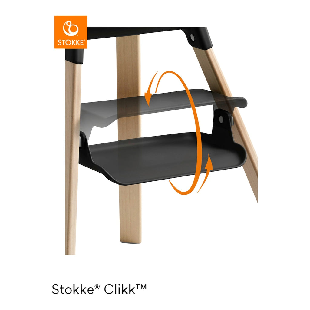 Barnestol Clikk med reiseveske i bøk fra 6 mnd - Stokke
