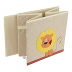 Oppbevaringsboks i polyester 32x32x32 cm med dyremotiv - Bieco