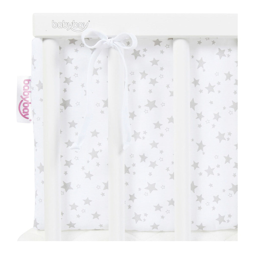Sengebeskytter i piqué for bedside-seng Original 148x25 cm - babybay