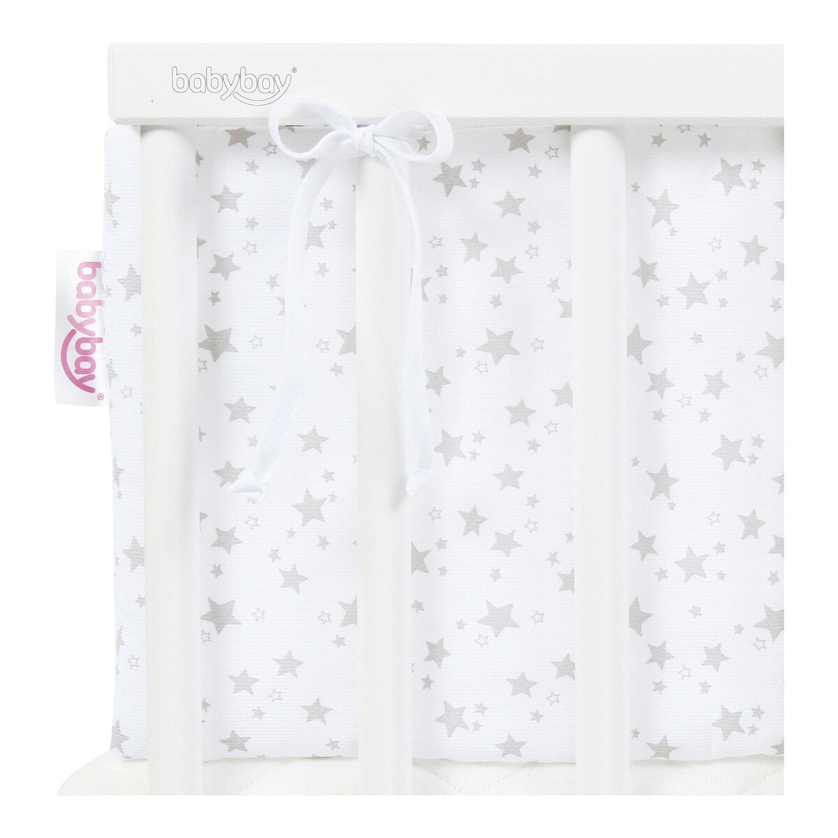 Sengebeskytter i piqué for bedside-seng Original 148x25 cm - babybay