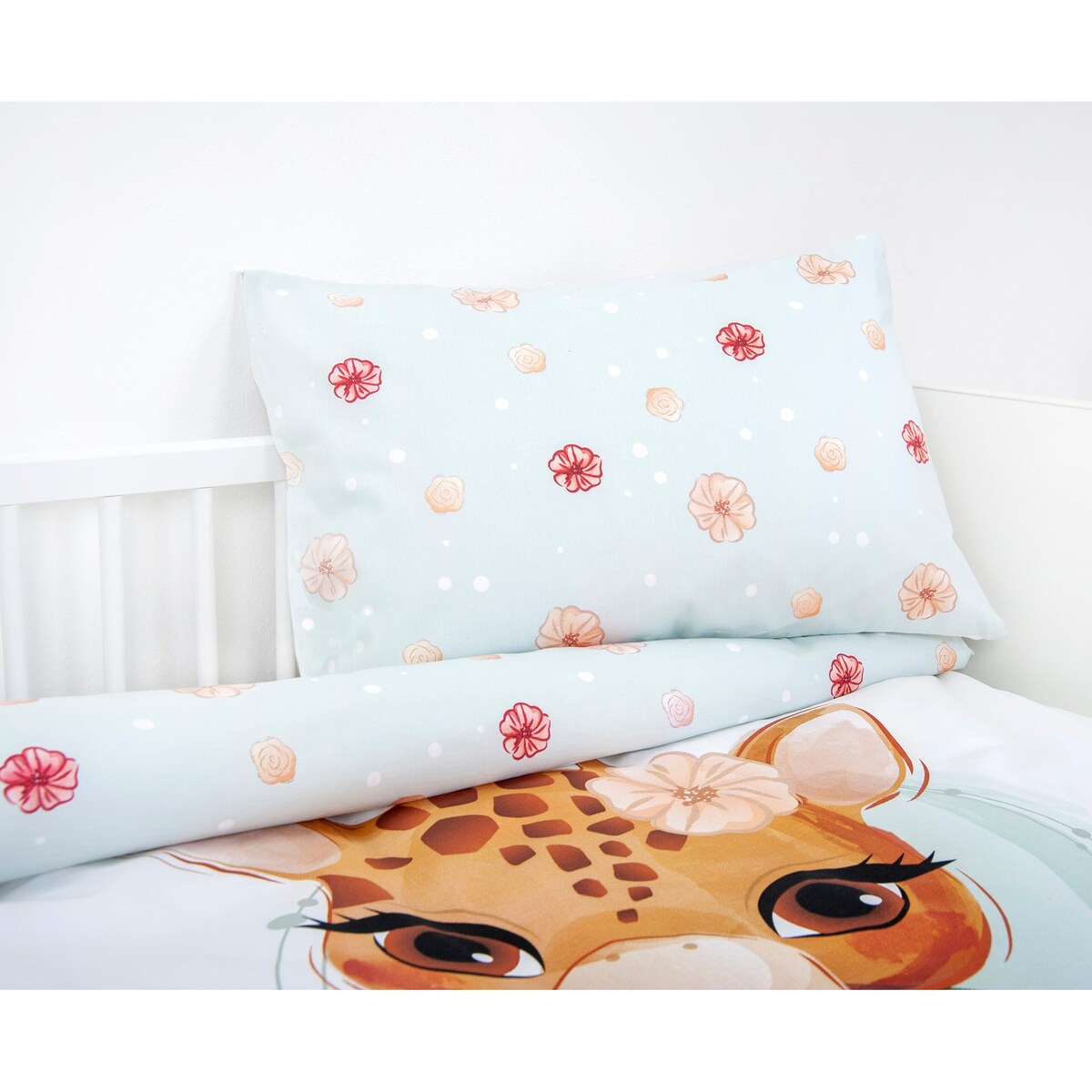 Flanell vendbart sengetøy 40x60 / 100x135 cm bomull - Baby Best