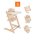 Tripp Trapp barnestol med babysett og brett fra 6 mnd - Stokke