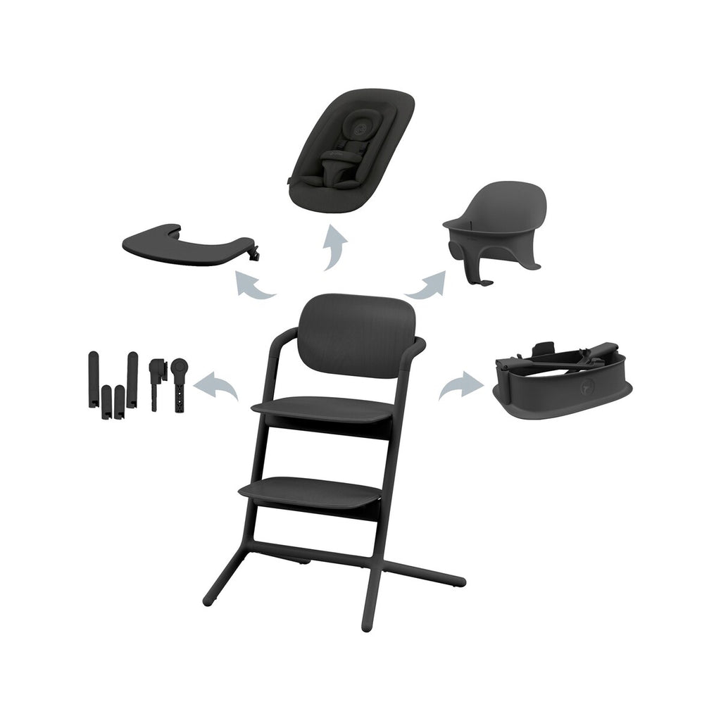 Trappestol Lemo 2.0 4-i-1 sett fra fødsel aluminium - Cybex
