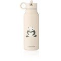 Falk vannflaske 350 ml resirkulert stål panda/sandy forfra