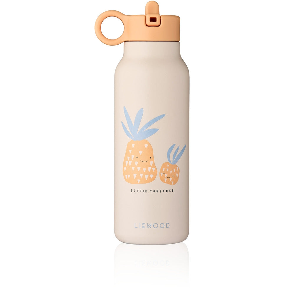 Falk vannflaske 350 ml resirkulert stål Pineapple/Sandy forfra