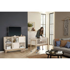 Bedside crib Little Cloud massivtre 90x50 cm liggeplass - PAIDI