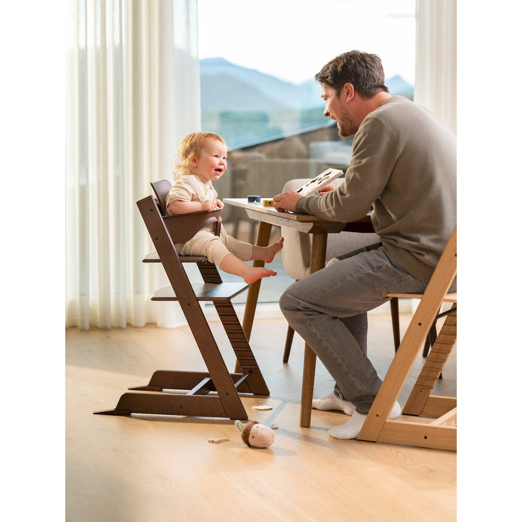 Tripp trapp-stol i eik med babysett fra 6 mnd - Stokke