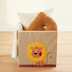 Oppbevaringsboks i polyester 32x32x32 cm med dyremotiv - Bieco