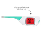 Detalj av fleksibel tupp på Febertermometer ColourTemp med fleksibel tupp