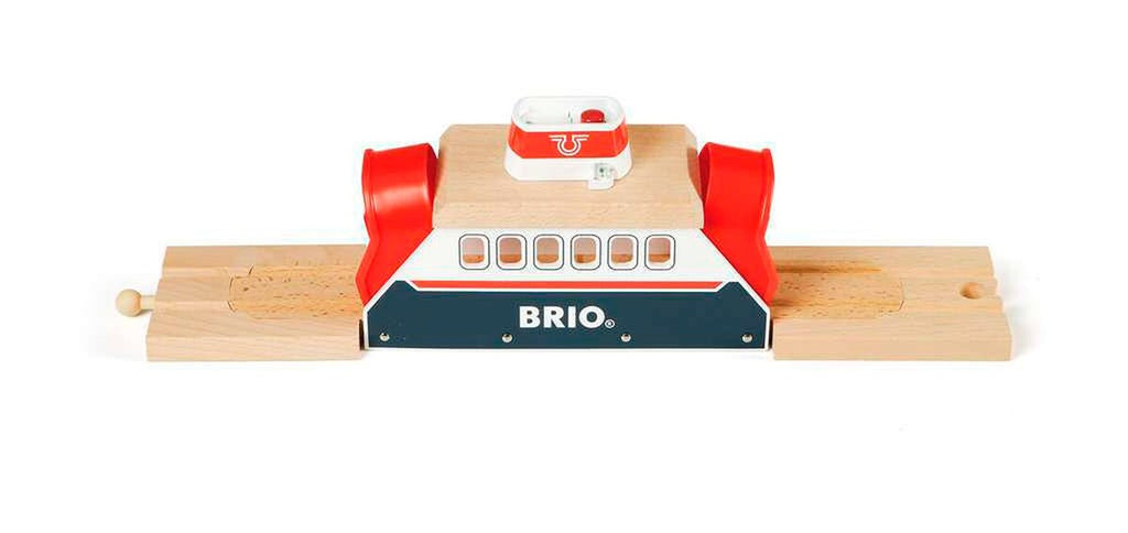 Ferge med lys og lyd til togbane - BRIO World bakside