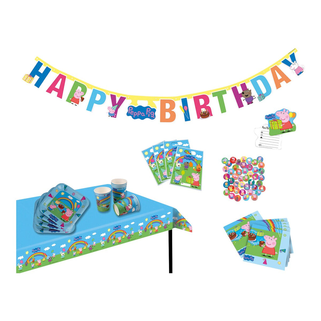 Festkoffert Peppa Pig 47 deler - tib bakside