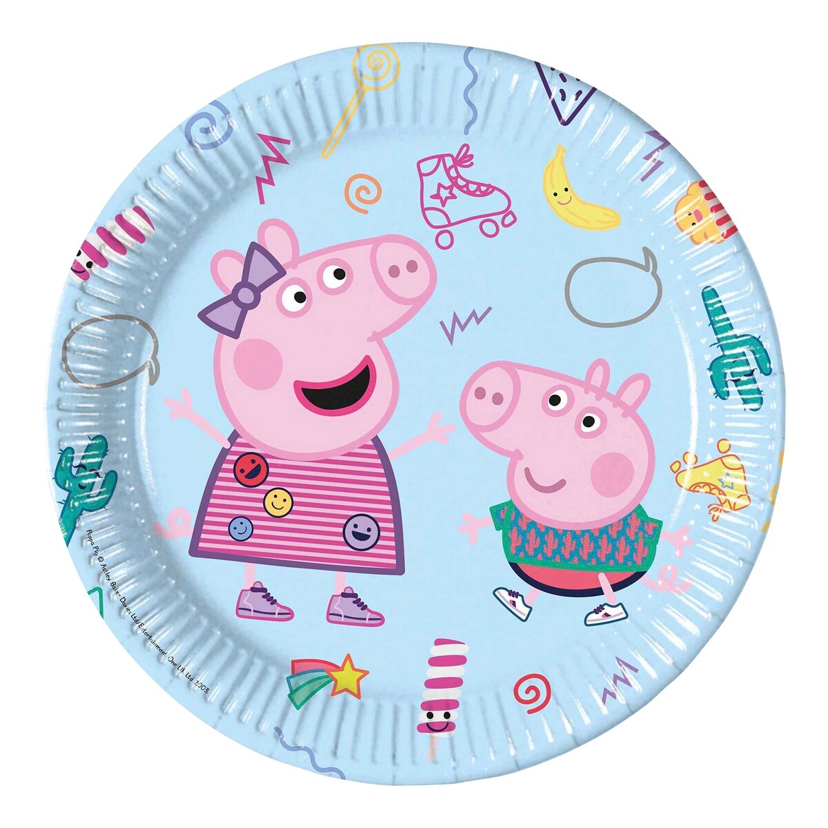 Festsett Peppa Gris 49 deler - Partystrolche bakside