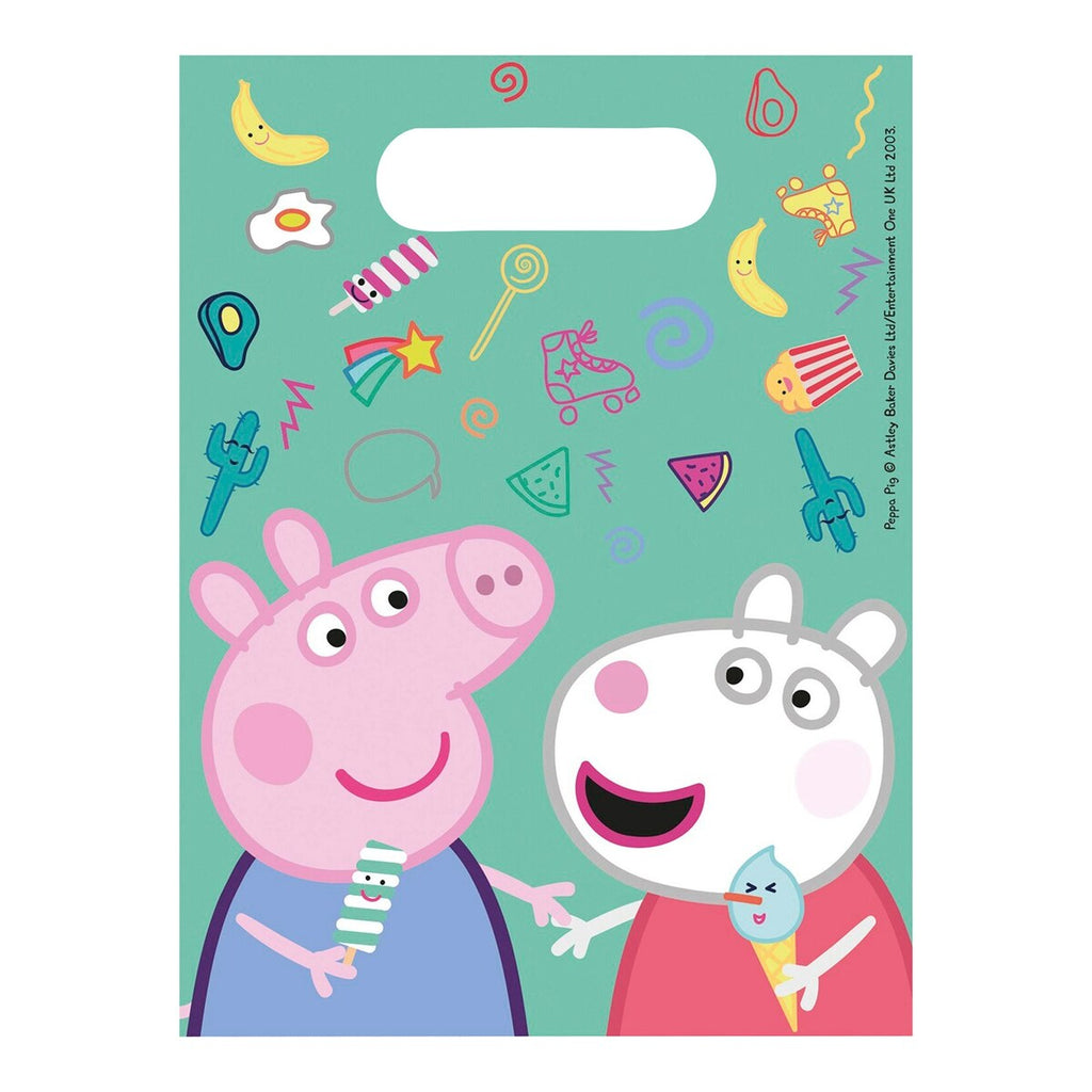 Festsett Peppa Gris 49 deler - Partystrolche nærbilde av kopper
