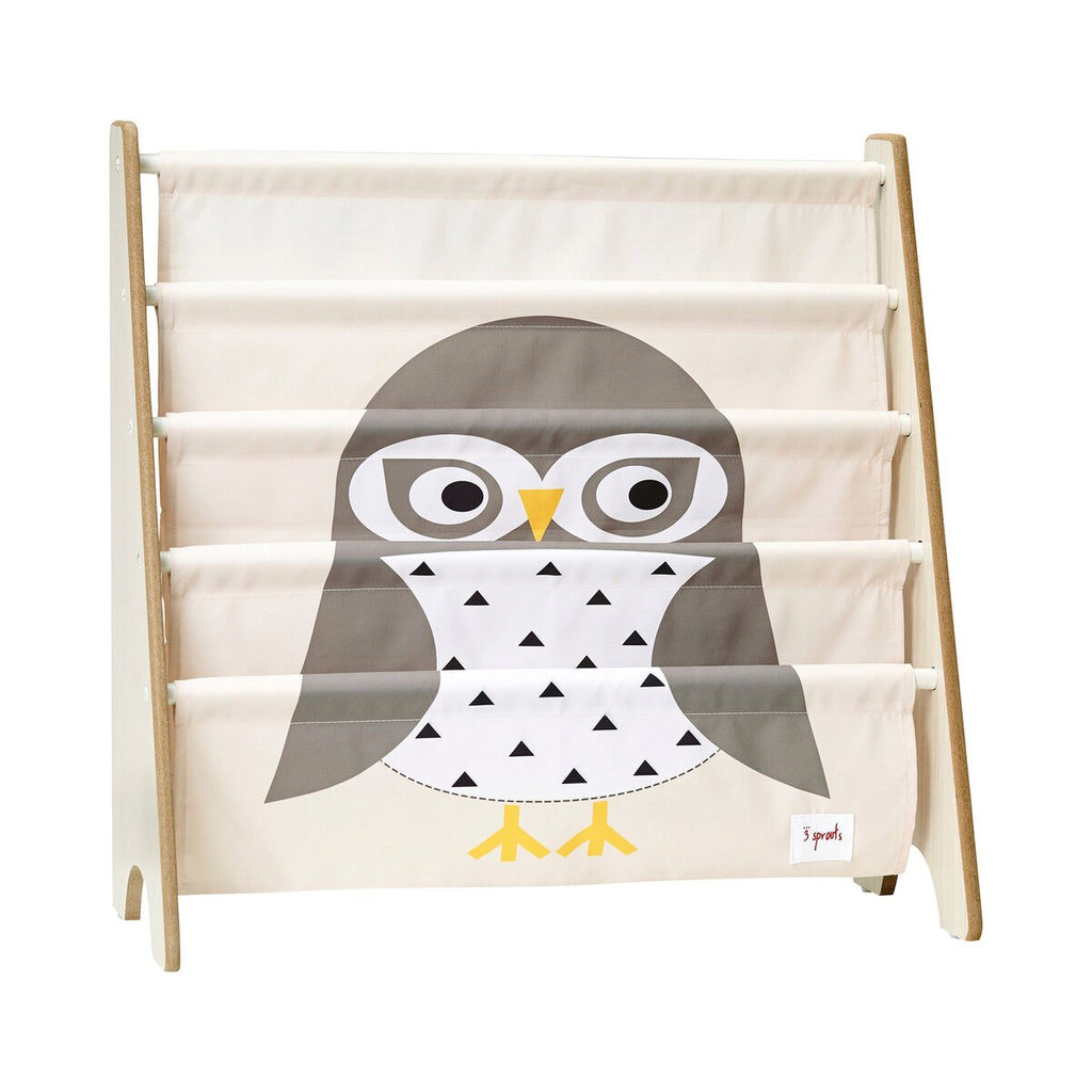 Bokhylle med 4 lommer resirkulert polyester 62x61 cm - 3 sprouts