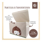 Oppbevaringskiste med lokk 36x51x36 cm polyester - Bieco