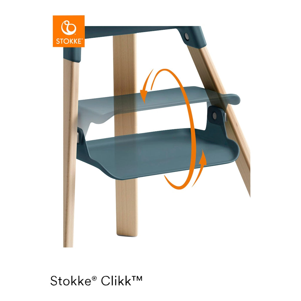 Barnestol Clikk med reiseveske i bøk fra 6 mnd - Stokke