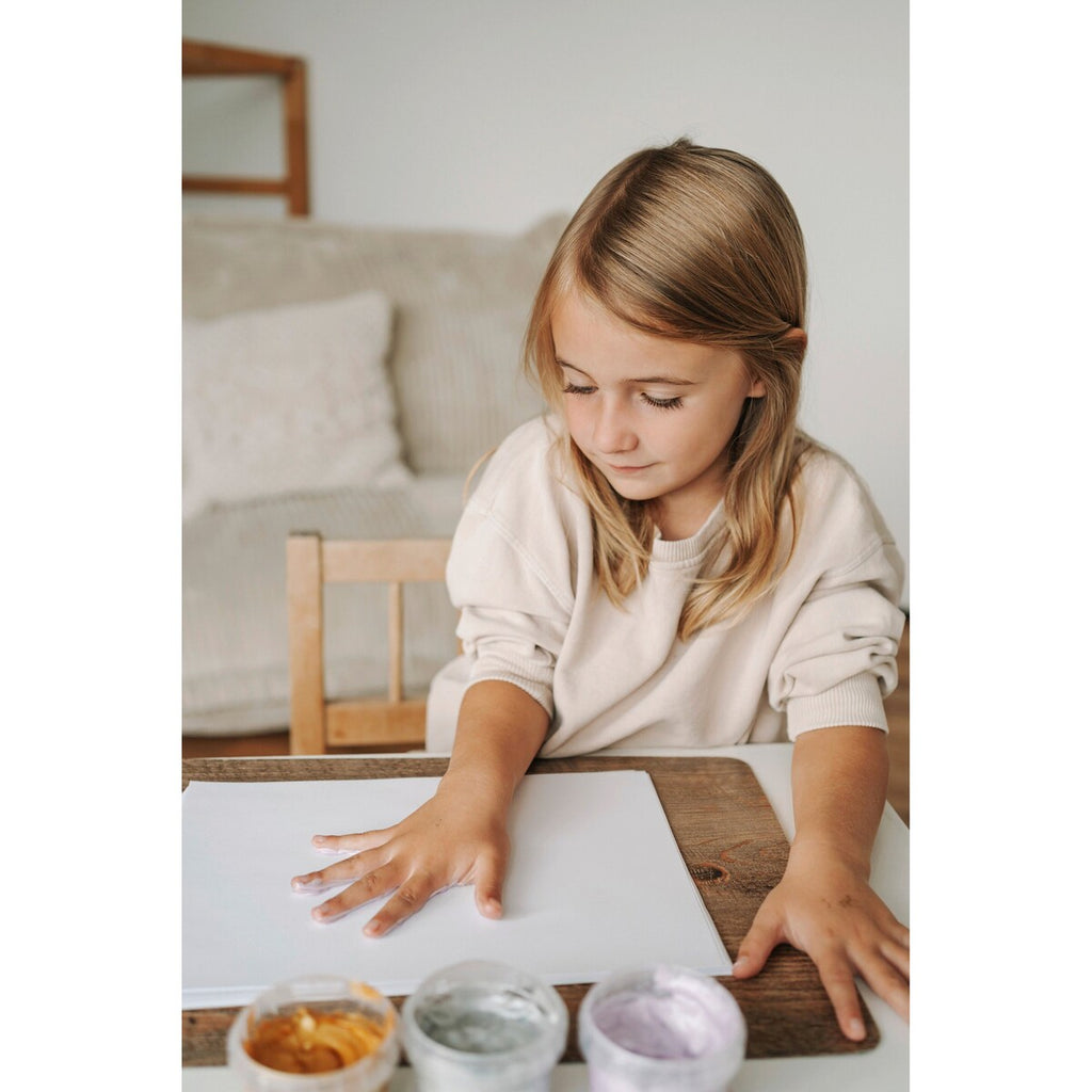 Fingermaling med glitter 3 farger fra 2 år - Grünspecht