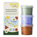 Fingermaling med glitter 3 farger fra 2 år forfra