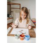 Fingermaling med glitter 3 farger fra 2 år montert sett