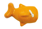 Fargerike fisker i Fiskespill i tre med 6 fisker og 2 fiskestenger