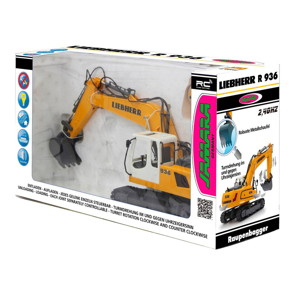 Fjernstyrte gravemaskin Liebherr R936 med lyd brukt i lek