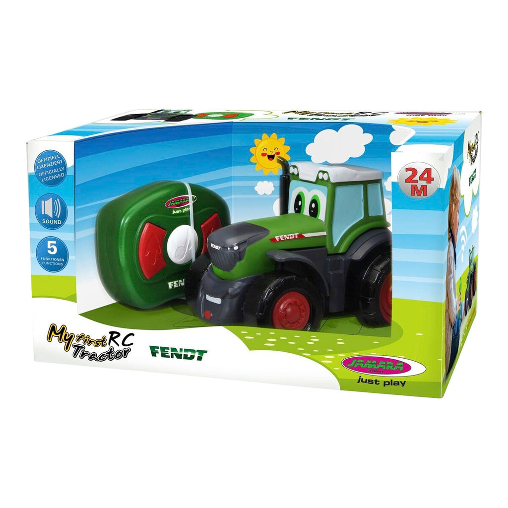 Fjernstyrte traktor Fendt My First RC med lyd kjørt i barnerom