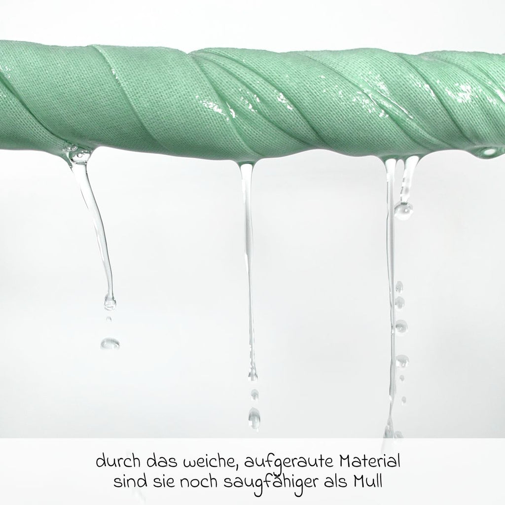 Detalj av Flanellbleier 4-pack 80 x 80 cm i bomull materiale