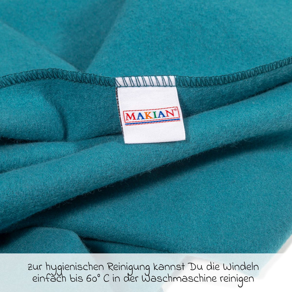 Nærbilde av Flanellbleier 4-pack 80 x 80 cm i bomull tekstur
