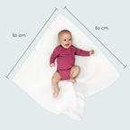 Vaskemerkelapp på Flanellbleier 4-pack 80 x 80 cm i bomull