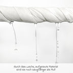Detalj av Flanellbleier 5-pack 80 x 80 cm i bomull, hvit materiale