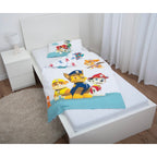 Nærbilde av knappelukking på Flanellsengetøy Paw Patrol 40x60 / 100x135 cm bomull